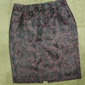 Worthington Red Embellished Pencil Skirt